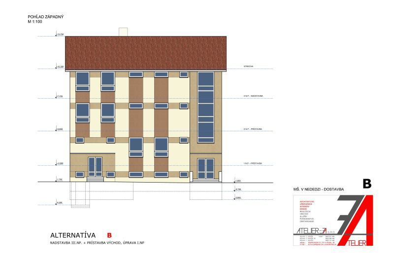 Materská škola_prístavba_arch.Kružel_alternatívaB