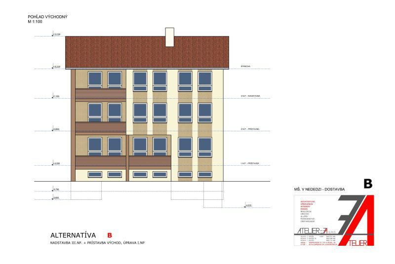 Materská škola_prístavba_arch.Kružel_alternatívaB